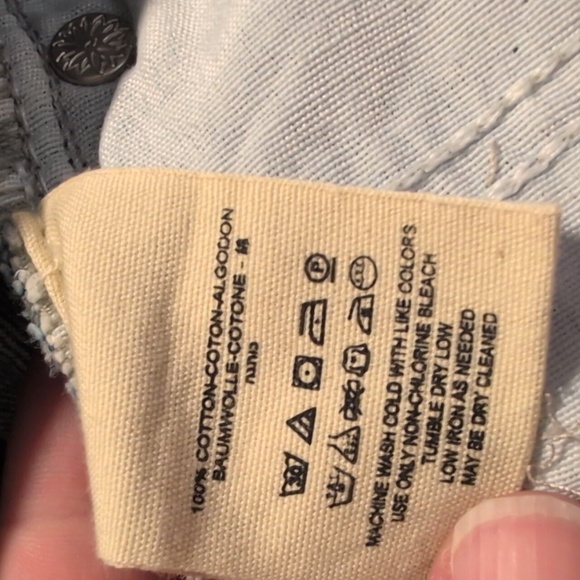 We the Free Distressed Denim Mini Skirt Raw Hem Size 25 - Picture 7 of 10